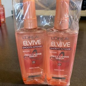 2-Pack L'Oreal Elvive smoothe Intense Frizz Taming Serum